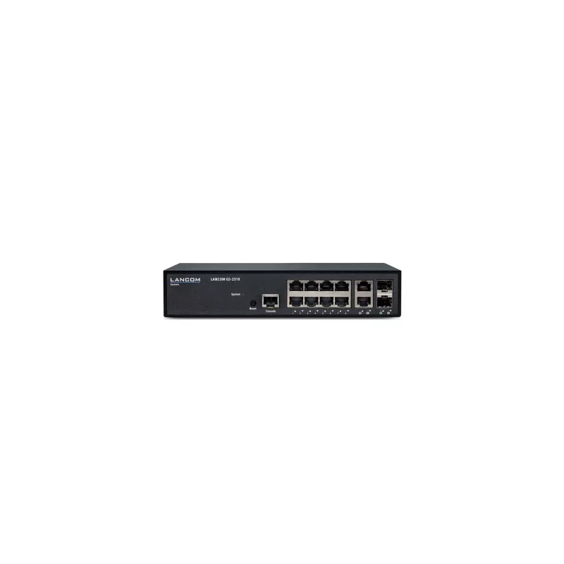 LANCOM GS-2310 gerido L2 Gigabit Ethernet (10/100/1000) 1U preto