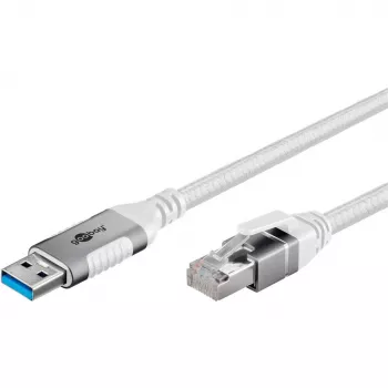 Cabo Ethernet USB-a 3.2 Gen1 ficha macho > ficha RJ-45, adaptador LAN