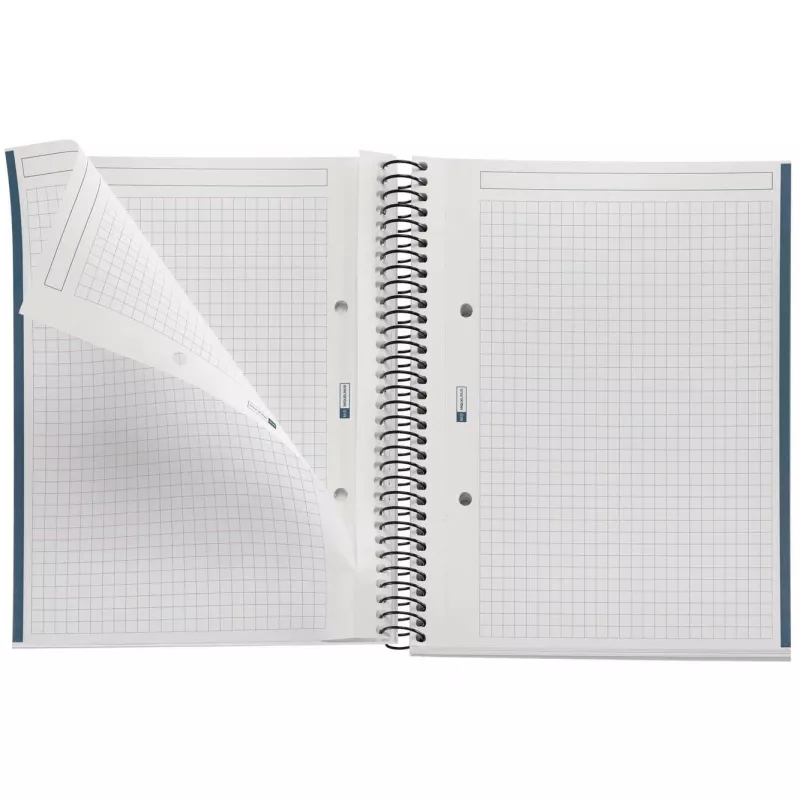 Bloco universitário MIQUELRIUS Eco Design 1 quadriculado DIN A5 com margem interior (A615699)