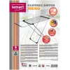 Estendal LAMART LT8102 tamanho 18 M — 18 m de capacidade de estendal, estendal interior dobrável