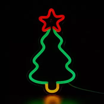 Árvore de Natal artificial MANTA SNL106MT com luzes néon