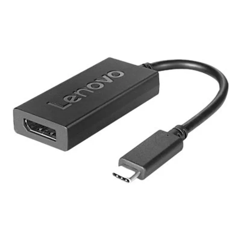 Lenovo 4X90Q93303 adaptador de vídeo 0,2 m USB Type-C DisplayPort preto