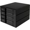 Caixa externa SilverStone SST-FS304-12G 3,5 polegadas, 4 baías – preto