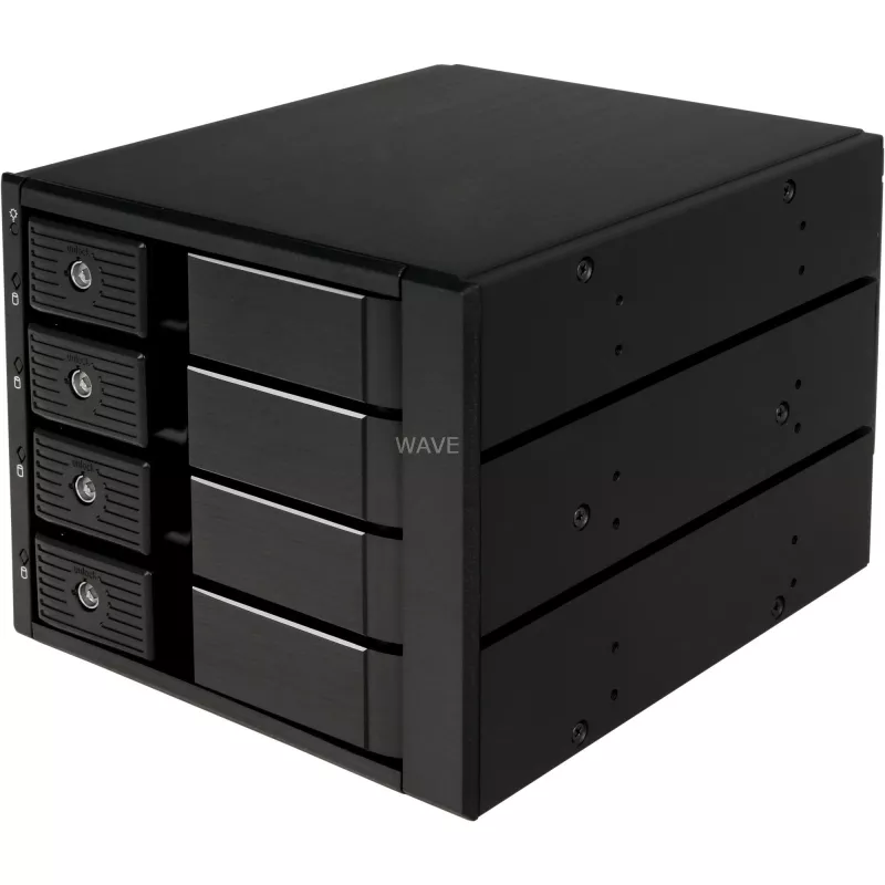Caixa externa SilverStone SST-FS304-12G 3,5 polegadas, 4 baías – preto
