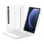 Capa folio com teclado Bluetooth Inateck N0064 para Samsung Galaxy Tab S10 FE/S9 FE/S9 27,9 cm (11 polegadas) QWERTZ, 2 modos de suporte, 500 mAh