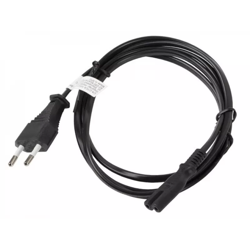 Cabo de alimentação Lanberg CA-C7CA-10CC-0018-BK preto 1,8 m ficha C7 CEE7/16