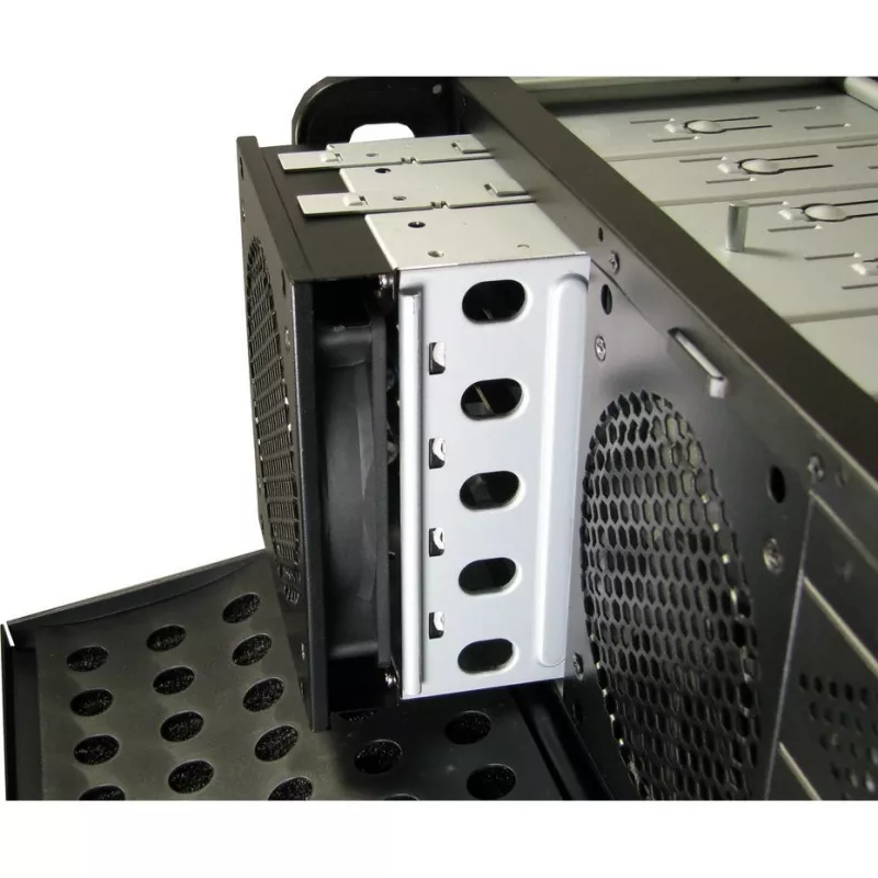 Caixa de servidor Inter-Tech IPC 4U-4129L rack metálico prateado