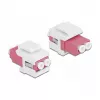 Módulo Keystone LC Duplex conector fêmea para LC Duplex conector fêmea DeLOCK 86818