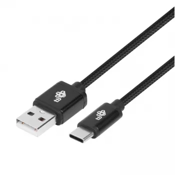 Cabo USB - USB C 3 m fita preto