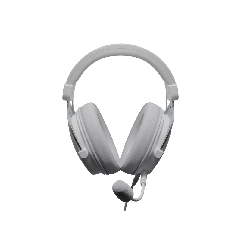 Auscultadores com fios Genesis Toron 531 brancos com microfone, design on-ear leve