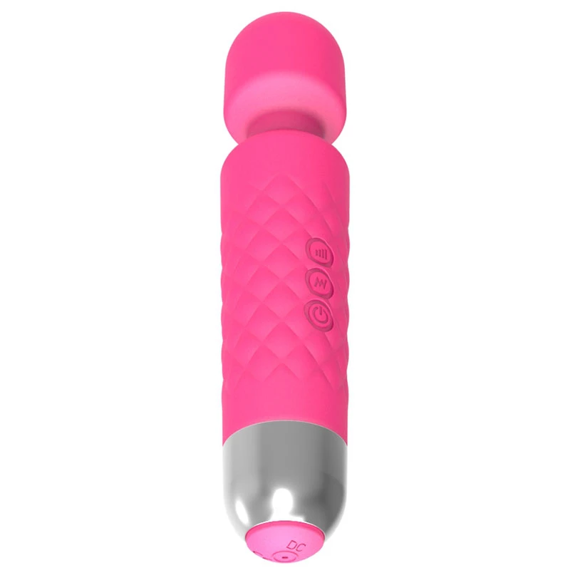 Massageador de clítoris Erolab Wand-M MFN01r rosa — bastão massajador compacto estilo varinha mágica
