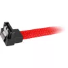 Cabo SATA Sharkoon SATA 3 0,45m 7 pinos preto vermelho