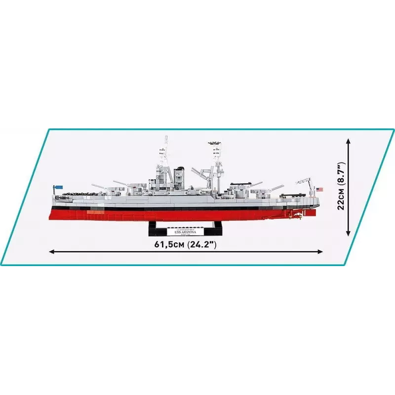 Blocos de construção USS Arizona BB-39 2046 peças
