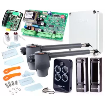 Conjunto Genius G-Bat 400 para portões de dois batentes de 8 m
