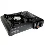 Fogão de campismo portátil a gás ELICO BDZ-155B para cartuchos de 2,2 kW, acendimento piezoelétrico.