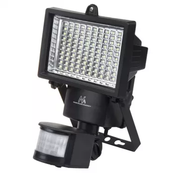 Projetor LED solar Maclean MCE442 com detetor de movimento projetor de parede luz crepuscular IP44 6W 6000K