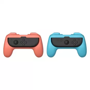 Pega para comando Subsonic Joy-Cons pega confortável Switch e Switch 2 rosa turquesa