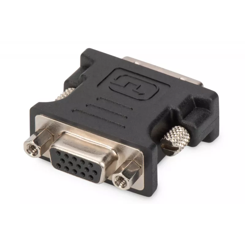 Adaptador DVI Assmann. DVI(24+5) - HD15 M/F. DVI-I Dual-Link. preto (AK-320504-000-S)