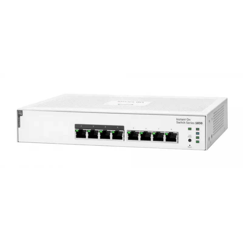 Comutador HPE Aruba Networking Instant On 8p Gigabit CL4 PoE 65W 1830