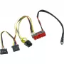 Inter-Tech 88882193 - ATX (20 pinos) - SATA 15 pinos + Molex (4 pinos) - reto - reto - multicolor - 35 mm (88882193)