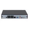 Gravador de vídeo em rede DAHUA Lite NVR2108HS-8P-4KS3 — 8 canais, 4K máx., disco SATA, 1U, PoE