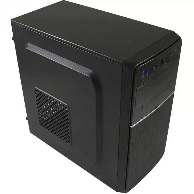 LC Power 2015MB - torre - micro ATX - sem fonte de alimentação - preto - USB/áudio (LC-2015MB-ON)