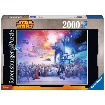 Puzzle TMTOYS Ravensburger Star Wars Episode I–VI Saga, 2000 peças, 980 mm largura