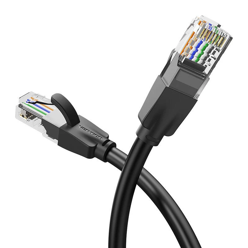 Cabo patch CAT.6 UTP/5M preto Ibebj Vention