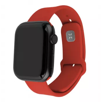 Fixed | Conjunto Sporty Strap para Apple Watch 42/44/45 mm | 170-235 mm | Vermelho | Silicone