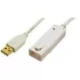 Cabo de extensão USB 2.0 LogiLink, comprimento: 12,0 m, ficha USB-A para conector fêmea USB-A, extensão para (UA0092)