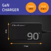 Carregador de parede Qoltec 90W GaN Super Fast SLIM | XP | 5-20V | 4,5A | USB-C 3.1 | Portátil | MacBook | Smartphone | + cabo