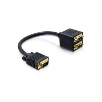 Adaptador VGA DeLOCK 65060 macho para 2x fêmea 0,2 m