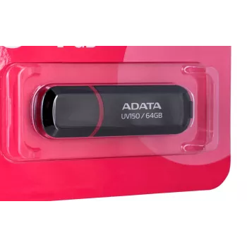 Pen Drive ADATA 64GB DashDrive UV150 USB Tipo-A 3.2 Gen 1 (3.1 Gen 1) Preto