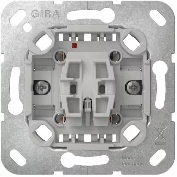 Mecanismo de interruptor de tecla Gira 310600 para aros de interruptor de tecla — controlo unipolar, branco