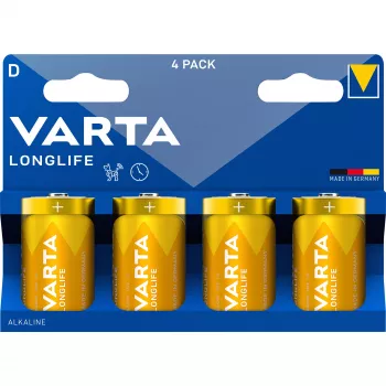 Pilha Varta alcalina Mono D LR20 1,5V - pilha - Mono (D) (04120101424)