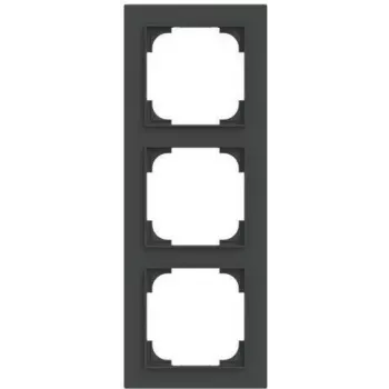 BUSCH-JAEGER 1723-45M moldura tripla preto mate (2CKA001754A4856)