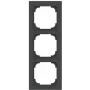BUSCH-JAEGER 1723-45M moldura tripla preto mate (2CKA001754A4856)