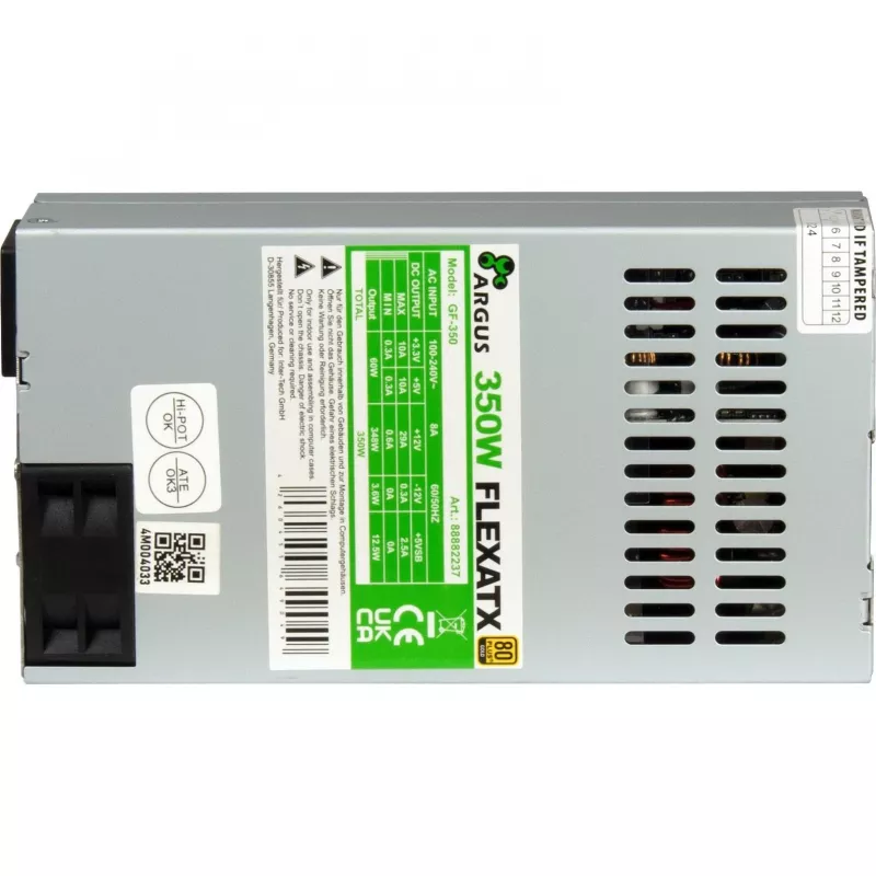 Fonte de alimentação Inter-Tech 350W Flex ATX GF-350 BULK - Fonte de alimentação para PC/servidor - ATX (88882237)