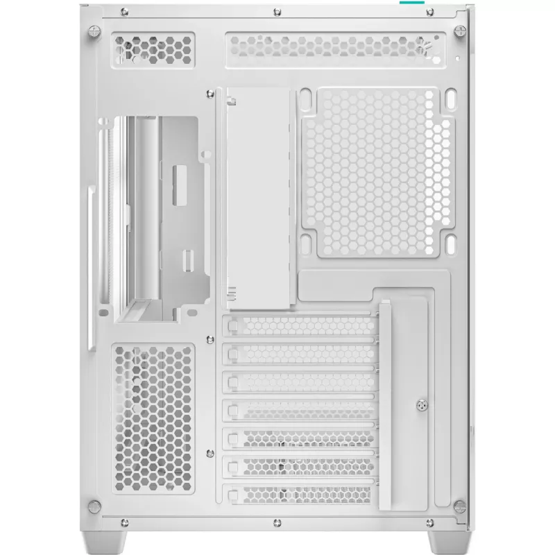Caixa de PC DeepCool CG530 WH Midi Tower – ATX/Micro ATX/ITX, vidro temperado, 2×3,5 polegadas + 3×2,5 polegadas baías, suporta GPUs até 410 mm