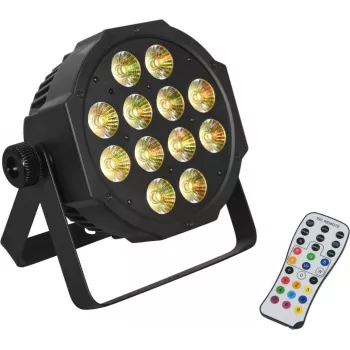 Lâmpada de chão LED EUROLITE SLS-12 QCL 12x4W RGBW — lâmpadas 12x4W RGBW, LEDs QCL