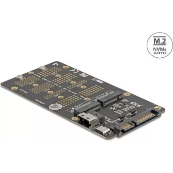 Conversor DELOCK M.2 Key M NVMe SSD para SFF-8654 e M.2 Key B (modelo 64355)