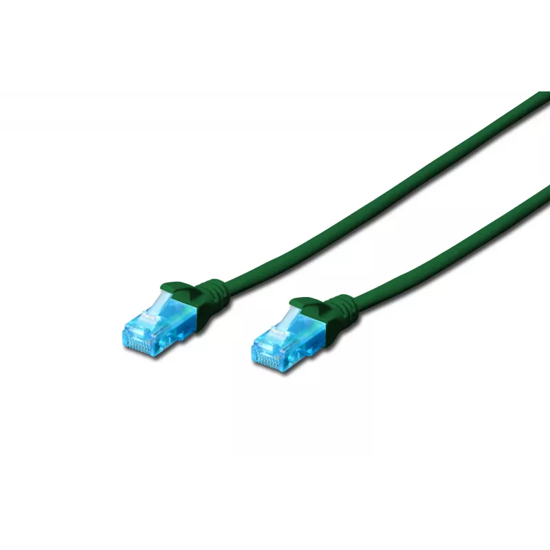 Assmann Digitus Cabo de rede CAT 5e U-UTP. PVC. AWG 26/7. Comprimento 2 m. Cor Verde (DK-1512-020/G)