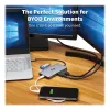 Docking station USB-C Eaton Tripp Lite, ecrã duplo - 4K 60 Hz HDMI, USB 3.2 Gen 1, hub USB-A, GbE, cartão de memória, função de carregamento PD 100W, cinzento - Docking station - USB-C - 2 x HDMI - 1GbE (U442-DOCK