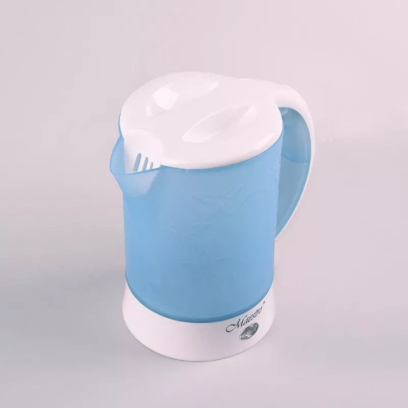 Chaleira elétrica Maestro MR010 0,6 l 600 W — Azul/Branco, indicador de nível de água, filtro anti-calcário