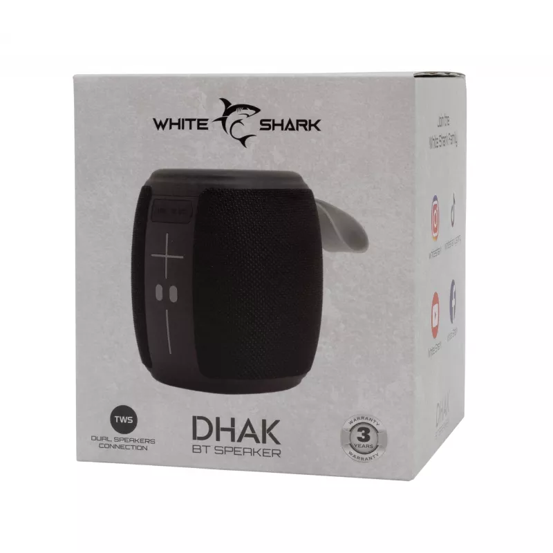 Altifalante portátil White Shark GBT-888 Dhak preto