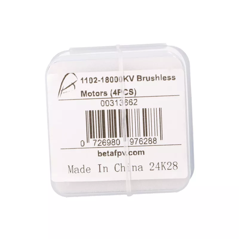 Conjunto de motores brushless para drone BETAFPV 1102 18000KV, 4 unidades, comprimento do estator 45 mm