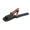 Alicate de cravar RJ45 Extralink 4P+6P+8P com catraca para fichas modulares, 1 unid.