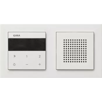 GIRA 232029 rádio de encastrar altifalante IP + moldura E2 Gira E2