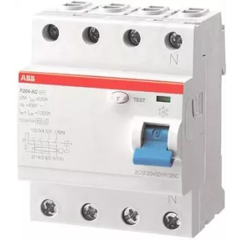 ABB Interruptor diferencial F204 A-63/0,03 L ligações N F204A-63/0,03 L (2CSF204123R1630)