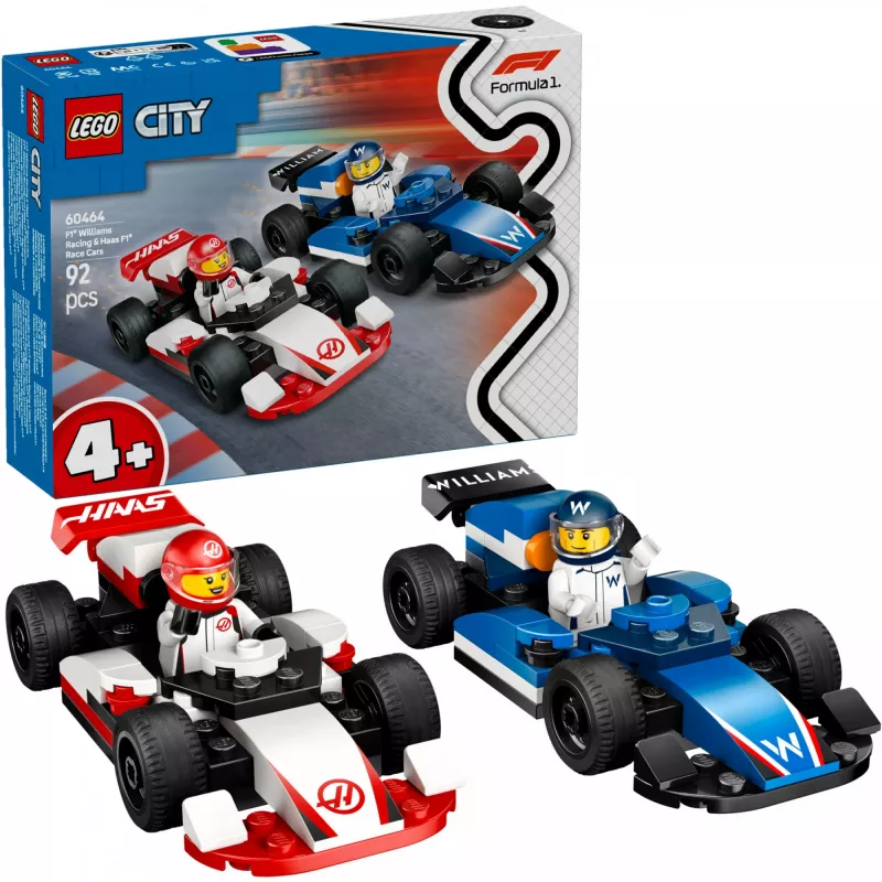 LEGO CITY 60464 F1 - Williams Racing & Haas F1 Carro de corrida